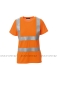 Preview: Damen Warnschutz T-Shirt AVENUE LADY neonorange