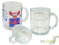 Preview: Glastasse glasklar inkl. individueller Aufdruck
