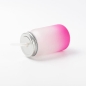 Preview: Trinkbecher - Mason Jar - satiniert mit Strohhalm in Violett