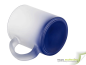Preview: Glastasse satiniert mit Farbverlauf - blau