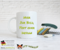 Preview: Kaffeetasse- becher - weiß glänzend inkl. eigenem Aufdruck