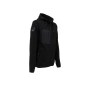 Preview: Sweatshirt jacket with hood model RAINBOW in black carbon