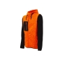 Preview: Sweatshirt jacket with hood model RAINBOW in orange fluo