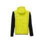 Preview: Sweatshirt jacket with hood model RAINBOW in yellow fluo