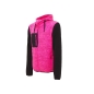 Preview: Sweatshirt jacket with hood model RAINBOW Lady in Black Fucsia