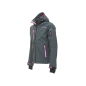 Preview: Softshell jacket SPACE LADY Gray Fuchsia