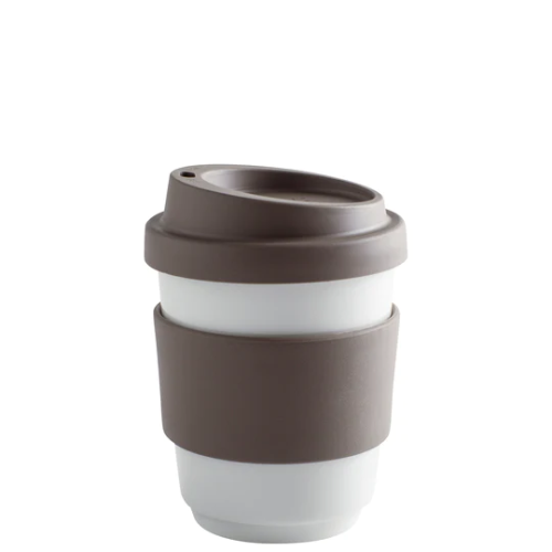 KAHLA fillit Becher 0,27 l + Trinkdeckel warm gray