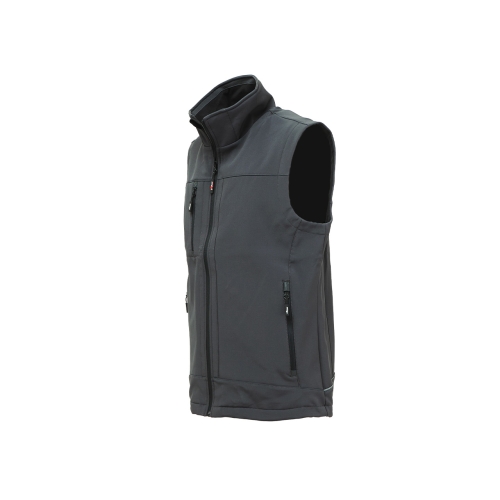 Softshell vest model CLIMB in Gray Meteorite