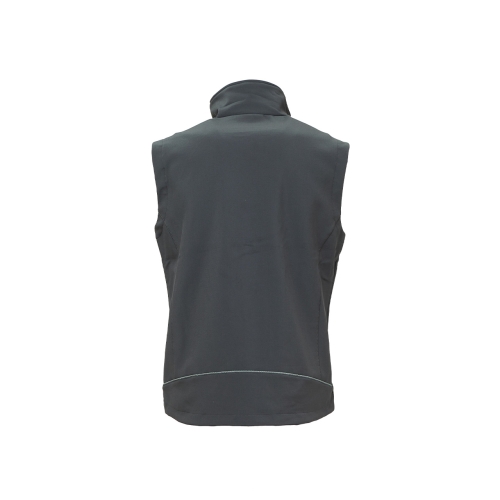 Softshell vest model CLIMB in Gray Meteorite