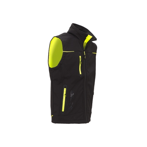 Softshell Weste Modell UNIVERSE in Black Carbon
