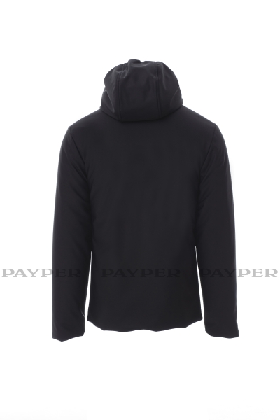 Wattierte Softshelljacke OREGON in schwarz