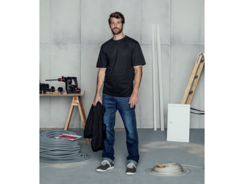Arbeits T-Shirt Job+ in schwarz