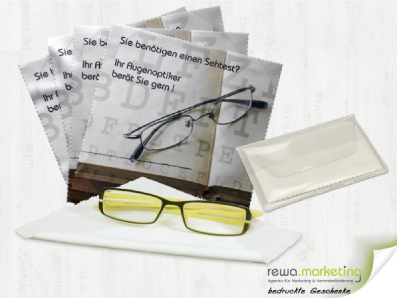 Glasses cleaning cloth 15 x 18 cm - incl. individual imprint
