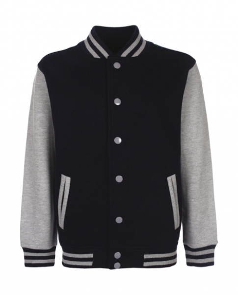 Kinder College-Jacke in marineblau / ashgrau