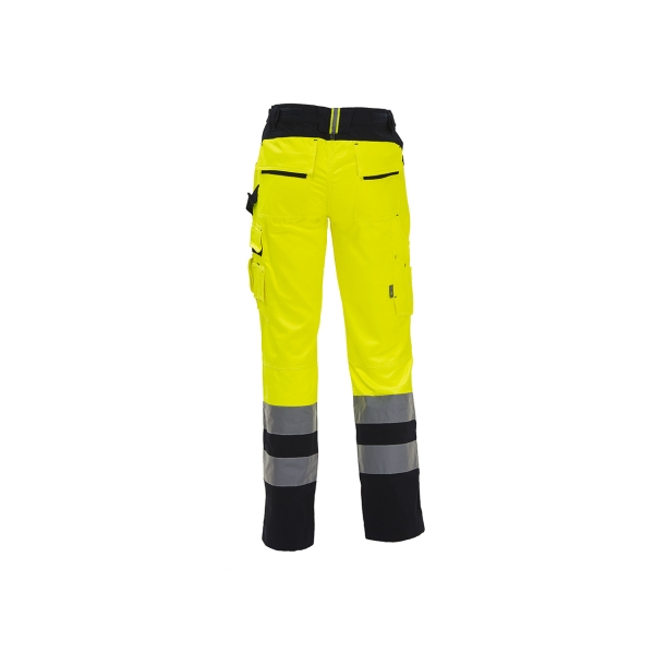 Work trousers model light yellow fluo