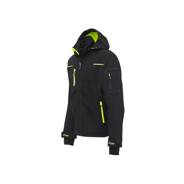 Softshell jacket model SPACE - Black Carbon