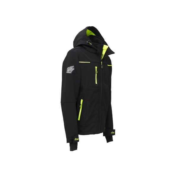 Softshell jacket model SPACE - Black Carbon