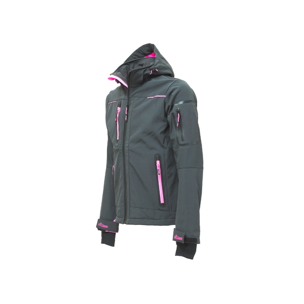 Softshell jacket SPACE LADY Gray Fuchsia