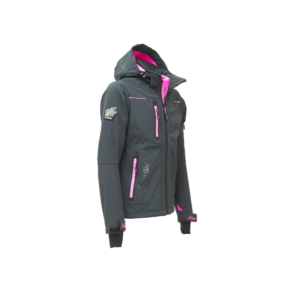 Softshell jacket SPACE LADY Gray Fuchsia