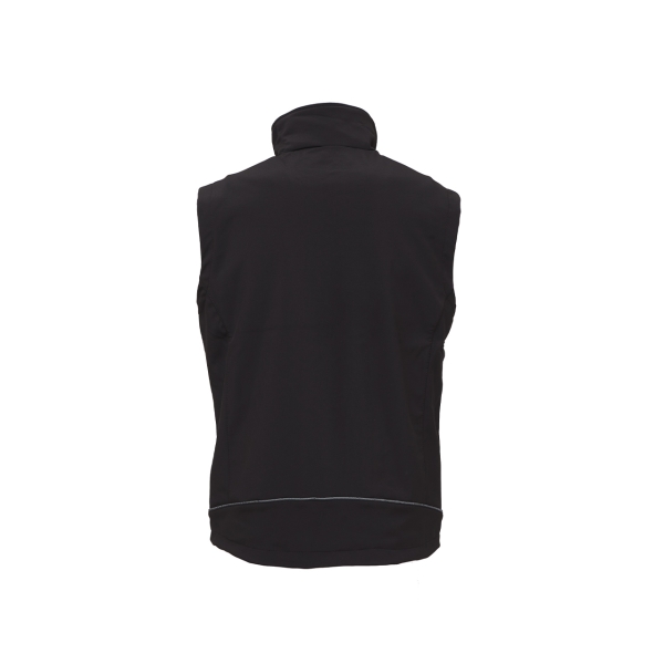 Softshell vest model CLIMB in black carbon