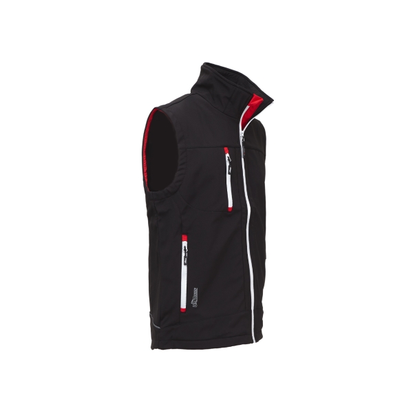 Softshell vest model CLIMB in black carbon