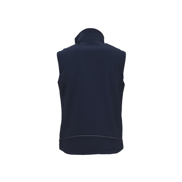 Softshell vest model CLIMB in deep blue