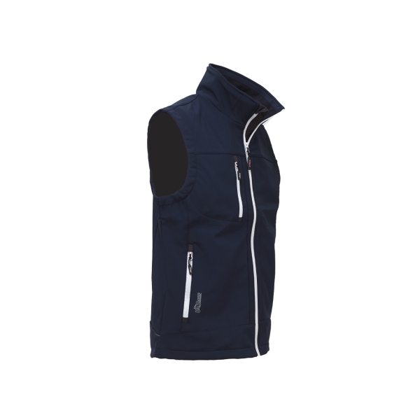 Softshell vest model CLIMB in deep blue