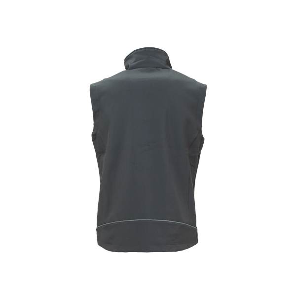 Softshell vest model CLIMB in Gray Meteorite