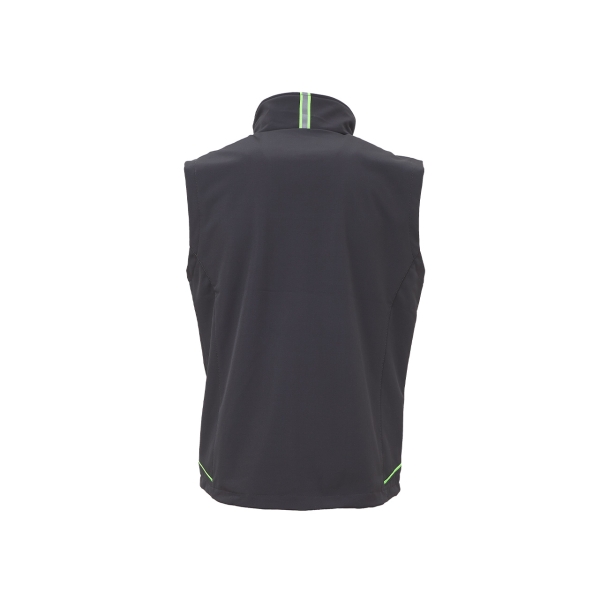 Softshell Weste Modell UNIVERSE in Asphalt Grey Green