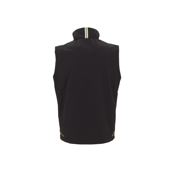 Softshell Weste Modell UNIVERSE in Black Carbon