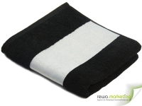 Badetuch 140 x 70 cm schwarz inkl. Wunschaufdruck