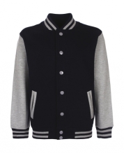 Kinder College-Jacke in marineblau / ashgrau